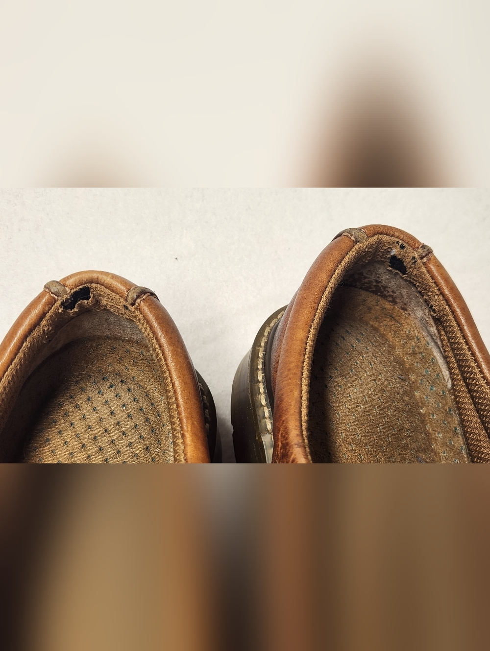 Eddie Moran Vintage Chunky Brown Leather Oxfords Sz 8 Dark Academia Grunge Goth - Picture 9 of 9